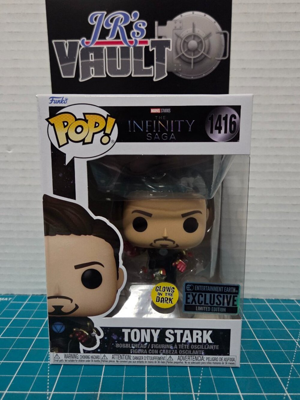 Funko POP Marvel Infinity Saga Tony Stark GITD EE 1416 Vinyl Figure